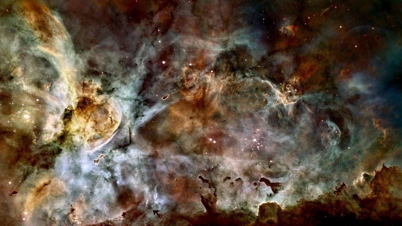 just&ndash;space:  Carina Nebula 4K Desktop Picture - Lightly Edited 