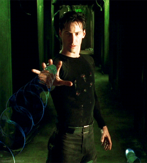 Keanu Reeves As Thomas Anderson/Neo THE MATRIX (1999), Dir. The Wachowskis