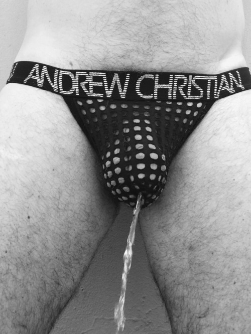 Porn sabound2bfun:Andrew Christian mesh piss! photos