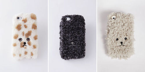 Turn your iphone into an adorable poodle toy with one of these furry phone covers, from Japanese ret