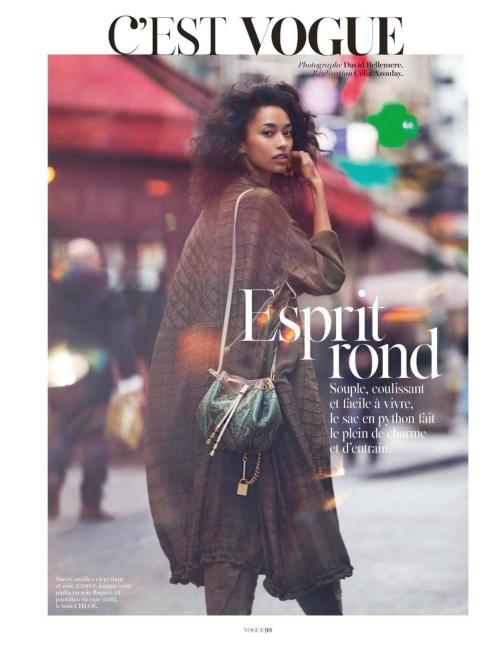 blackfashion:  Anais Mali in Vogue France April 2014 issue.