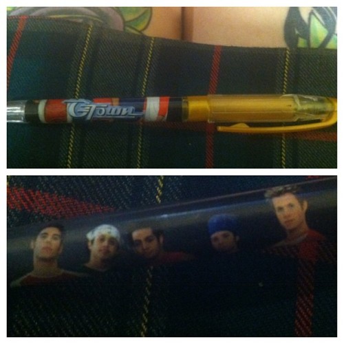 I wish I had an explanation why I found an O-town pen in my bag for school. If he doesn’t know O-town he’s too young for you. #otown #liquiddreams #90s #ashleyparkerangel #allornothing #boyband #onlyme