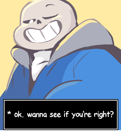 rontufox:  when Sans gets bored of you coming back all the time I love @randomartist16‘s