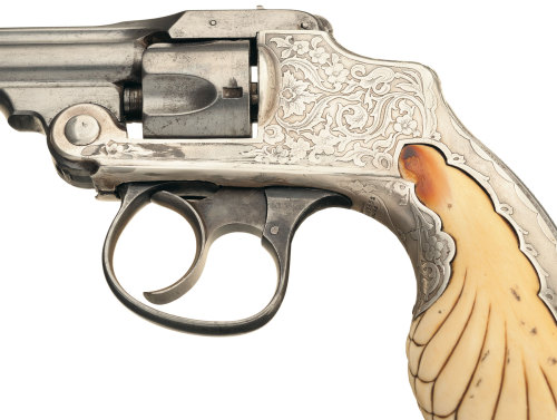 rareantiqueandbeautifulfirearms:Tiffany and Co. Marked Smith & Wesson First Model 32 Safety Hamm