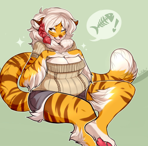 buxbi:  art-of-the-foof:  stripey wife   aaaaaaaaahhhh<3 <3Too cute. too precious!She looks so soft and GOSH aahh<3 ; A ;Thank you so very much!I love everything about this