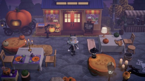 Recreational activities outside of Nook’s The pumpkin carving area was inspired by @poppypier ♡