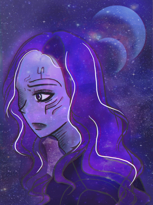 Guardians of the Galaxy fanart - Gamora ver. A lot of half-assed went into this even though it was f
