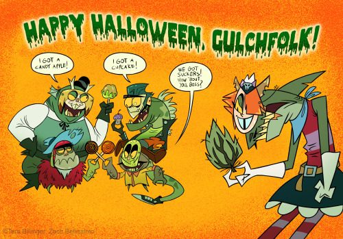 longgonegulch:Happy Halloween, Gulchfolk! Stay safe and hope you get to eat plenty of candy and not 