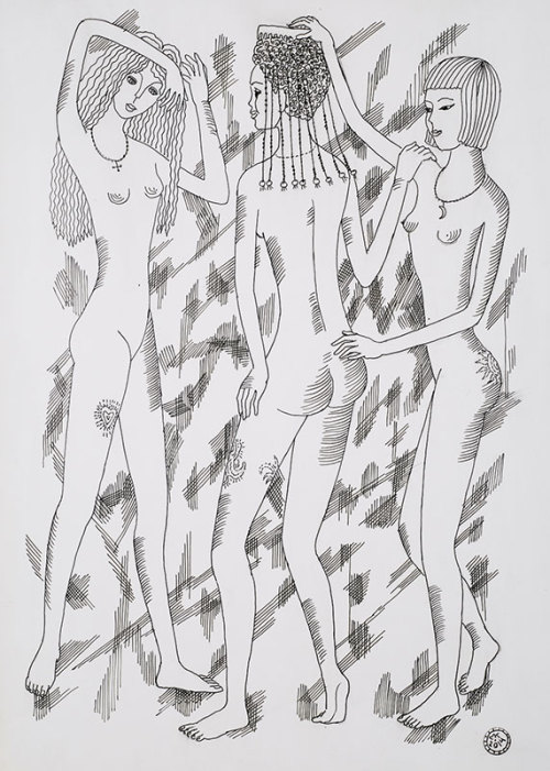 youcannottakeitwithyou:Muhadin Kishev (Soviet/Russian/Circassian, *1939). Three Graces, 2015