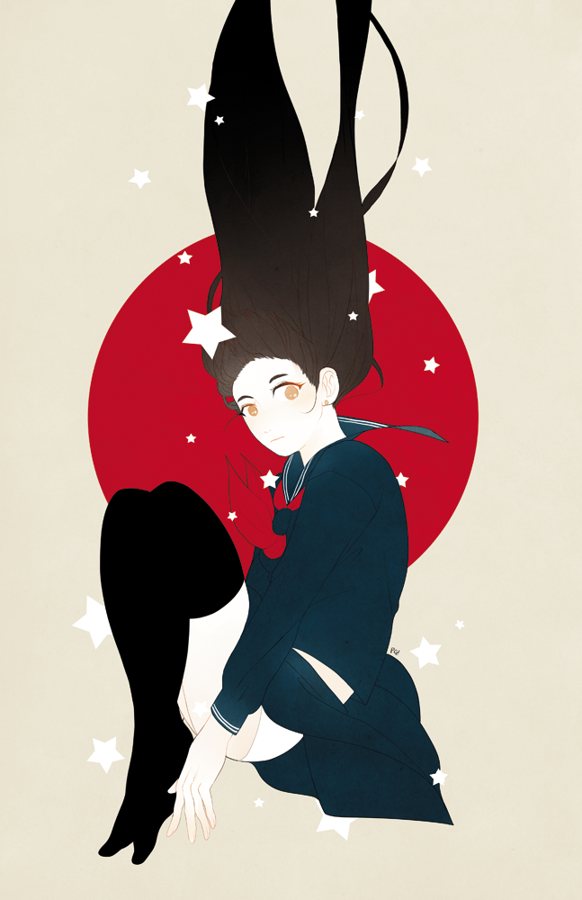 policeghost:  another print for awa…struggled with the composition with this one..and