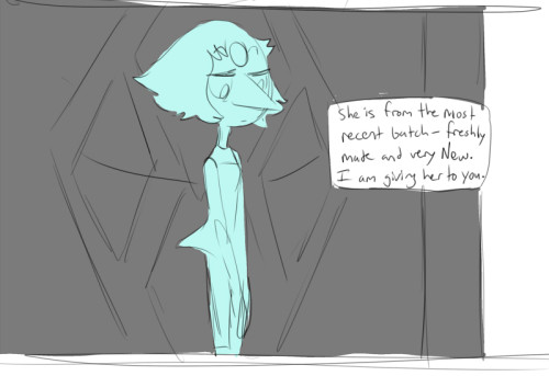 tryingmomentarily:  Fan Theory (If Rose isn’t Pink Diamond) - If Rose ever owned Pearl as a Quartz soldier, this is how I imagine it would have happened!! Sorry for the quality, i’m just wanted to throw the idea down :’) Awk ;; 