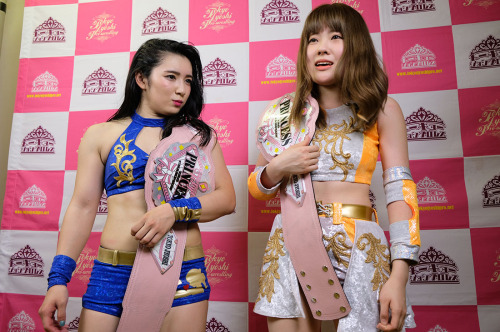 TOKYO Princess Tag Team Champions Muscle JK Strikers 