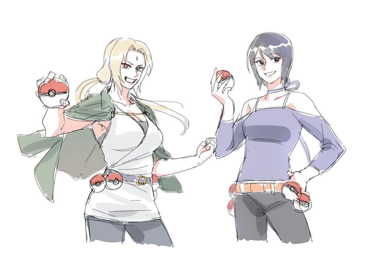 tsunade, shizune, umino iruka, ebisu, and shiranui genma (naruto and 1  more) drawn by nicopipokemon