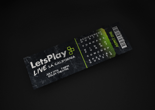 rooster-tumble: Let’s Play Live - Ticket DesignI’ve wanted to try my hand at designing s