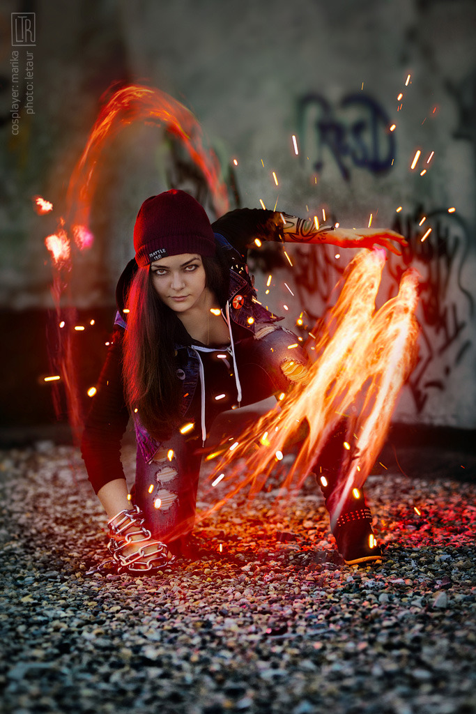 letaur:  InFamous Second Son (Entire set)  Сharacter:   fem!Delsin   RoweCosplayer: Marika