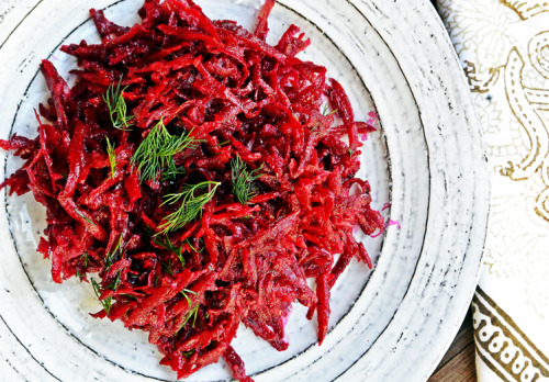 Raw Vegan Beet and Dill Salad(Click image for recipe)