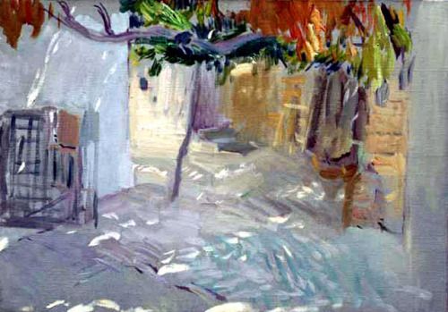 Patio de Ibiza -  Joaquin Sorolla i BastidaSpanish 1863-1923impressionism