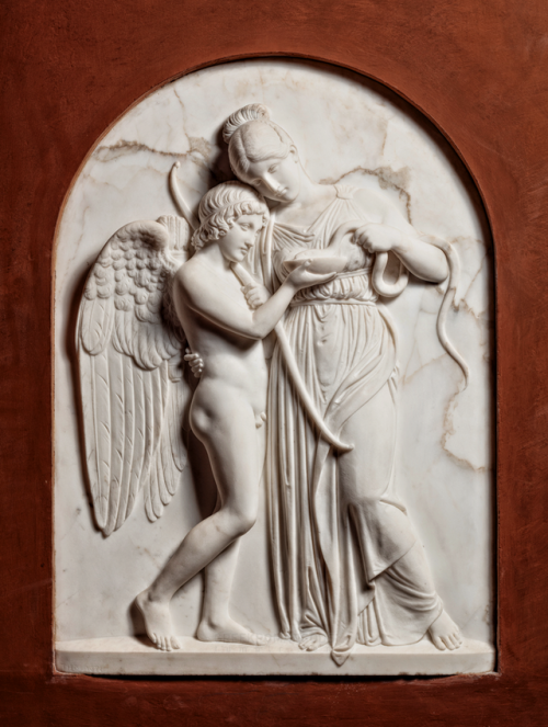 greekromangods: Cupid and Hygieia 1837 Bertel Thorvaldsen (1797–1838) Marble Thorvaldsens Museum ** 