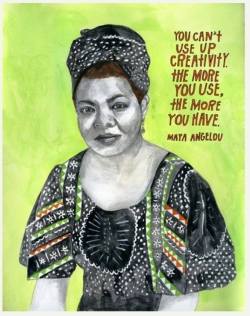 fyblackwomenart:  Maya Angelou by  Lisa Congdon