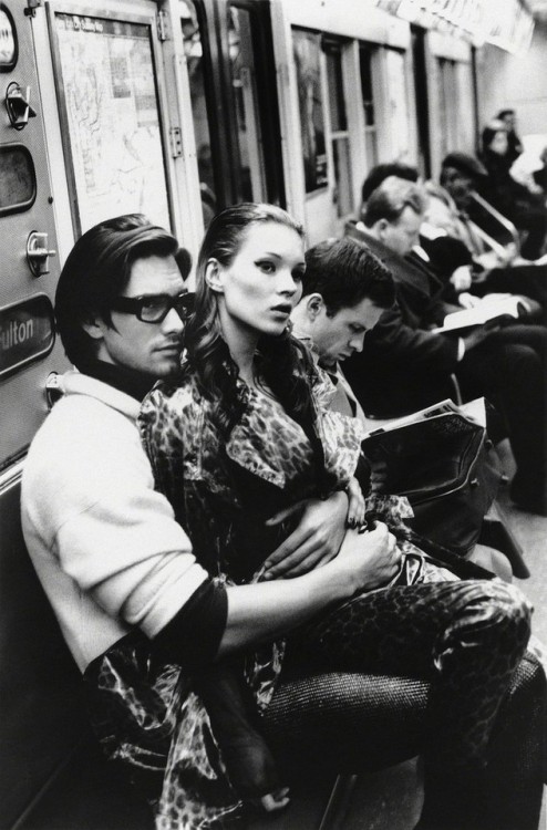 the-original-supermodels:   Marcus Schenkenberg & Kate Moss by  Stephanie Pfriender Stylander New York (1992)  