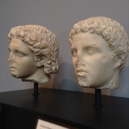 aaronstjames: Marble heads of Alexander the Great and Hephaistion 320BC