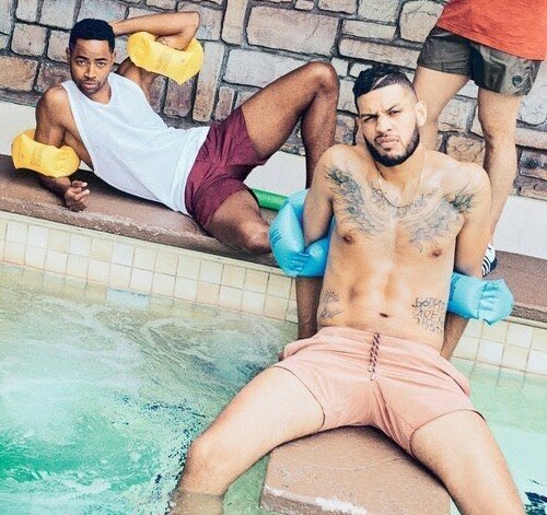 bromancebooty:Jay Ellis x Sarunas J. Jackson x Neil Brown Jr x Wade Allain-Marcus x Y'lan Noel for GQ magazine