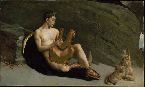 19thcenturyboyfriend:  Orpheus (1890), George de Forest Brush 