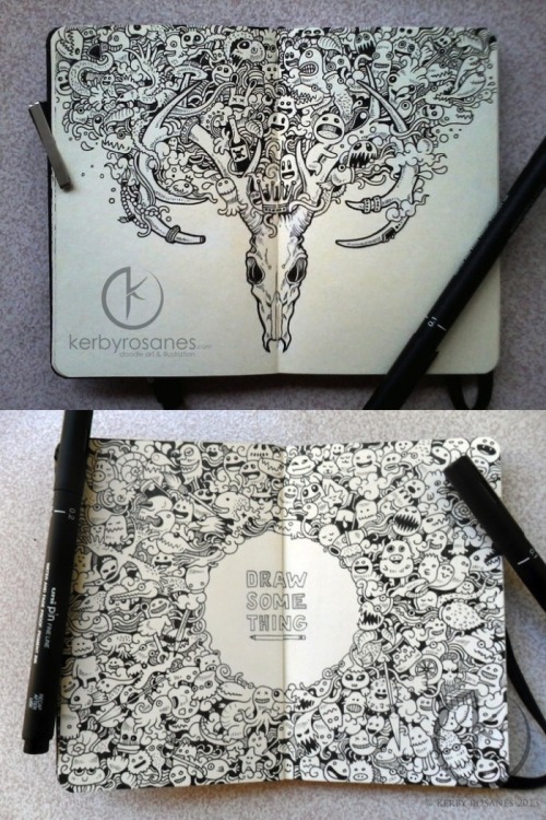 cantcurestupid: erinbowman: Incredible Moleskine drawings by Kerby Rosanes OH COME ON.