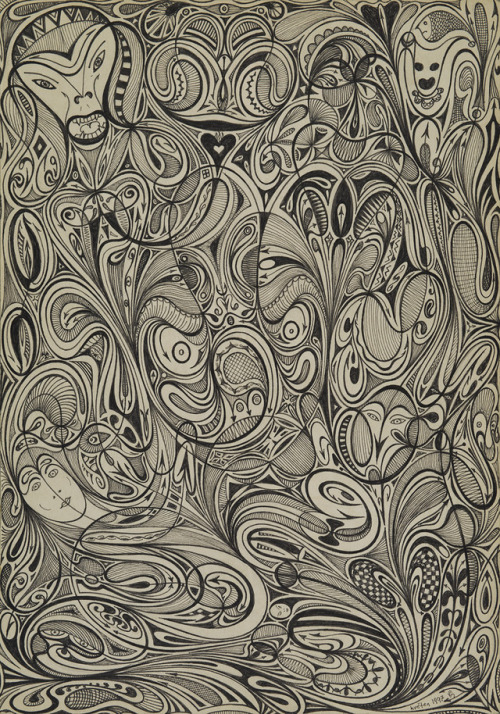 František Dymáček, Untitled, 1997Ink on paper 11 &frac34; × 8 &frac14; in29.8 × 21 cmCalvin Morris G