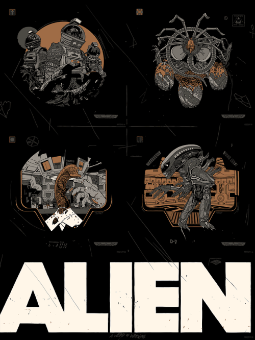 curatorofthisdigitalmorass:ALIEN SOUNDTRACK - Art by Tyler Stout