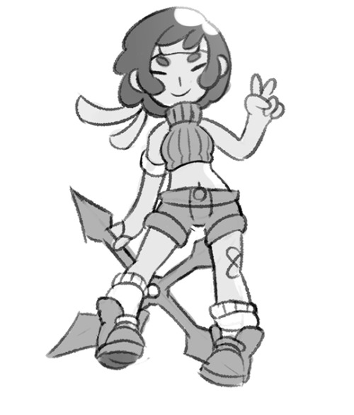 stefscribbles:Quick doodle of the best FF girl stealin’ all your materia