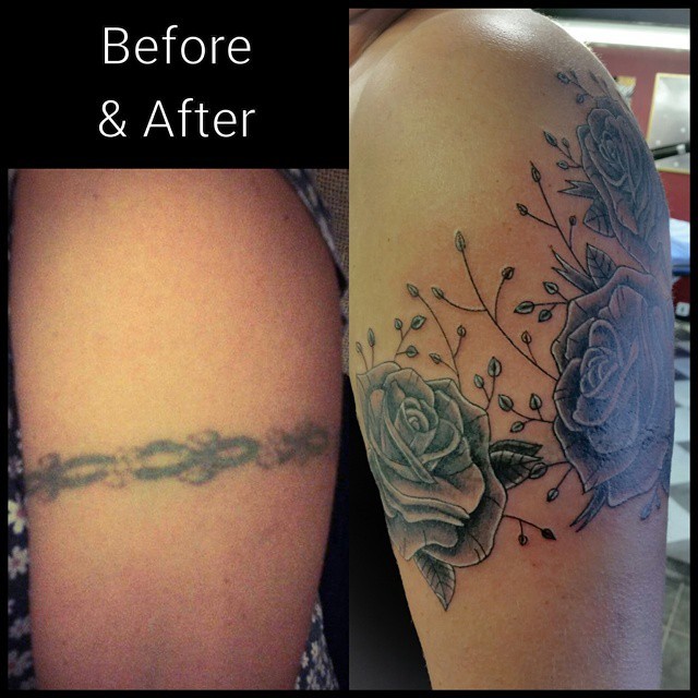 Tattoo Guy I Had The Chance To Cover Up And Old Arm Band
