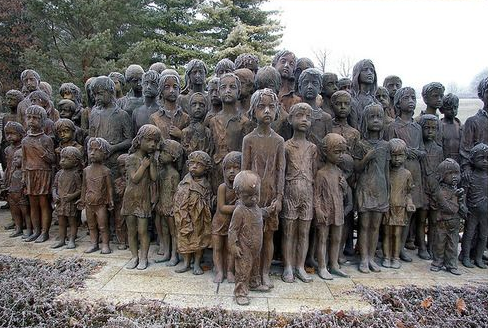 sixpenceee:  On 2 July 1942, most of the children of Lidice, a small village in what was then Czechoslovakia, were then transported to the extermination camp at Chełmno 70 kilometers away. There they were gassed to death. This remarkable sculpture by