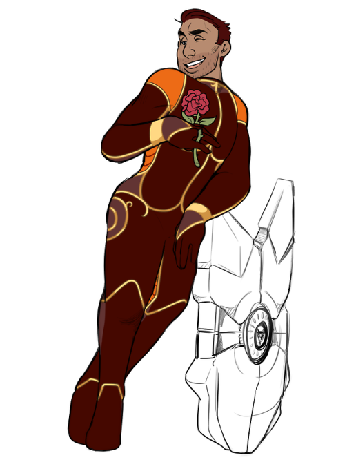 I posted an in progress yesterday; here’s the update! Got the base colors down on the body, still fi