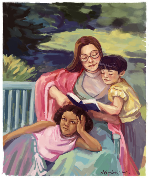 loveologist: deirdresart:Happy Mother’s Day I’m thinkin about Abigail Pent and her children [ID: A d