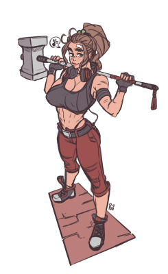 apinchofvanilla:  Always a while between posts- Here’s another messy oc thing (big surprise right.) for a potential battle royale idea a pal has brainstormin’. We’ll just call her Lyanna in the meanwhile.[edit] forgot the belt buckle color-