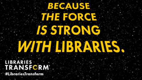 americanlibraryassoc:  Fund libraries, you must. Happy Star Wars Day and May the Fourth be with you!