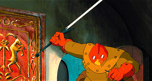cinemaspam:“Stay where you are! Move and this sword, carved of Ohmu shell, will pierce your ceramic 