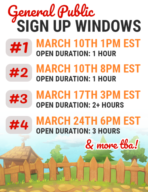 dappervolk: Who’s excited?! Here are our Official Beta Launch Dates!!  There’s been some confusion a
