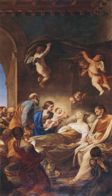 Andrea Sacchi (Nettuno 1599 - Roma 1661), Morte di Sant'Anna (Death of St. Anne), oil on canvas, 1649