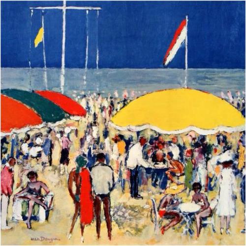 Il bar du Soleil a Deauville -  Kees van DongenDutch 1877-1968