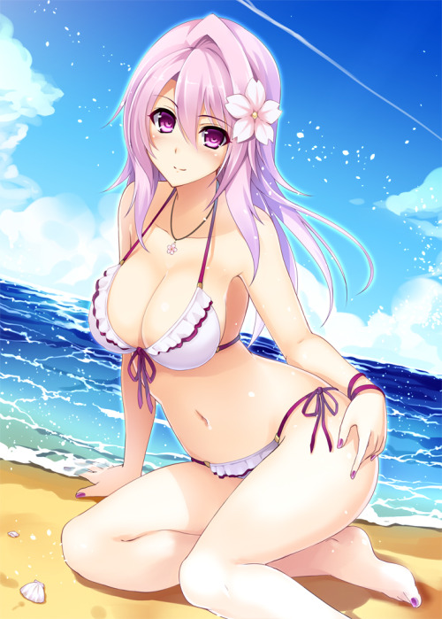 zan66:  bikini cleavage cu-no hisen kaede swimsuits yayoi sakura | yande.re 