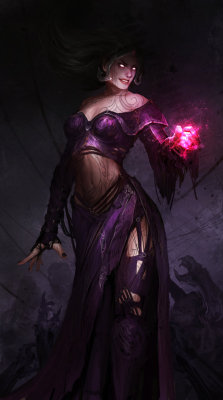 Liliana Vess and the pink hand of DOOM!by theDURRRRIAN