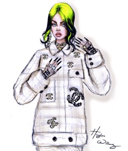 Porn Pics haydenwilliamsillustrations:Billie Eilish