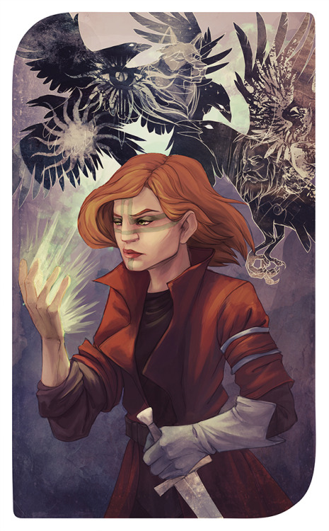 I finally finished the tarot card for my friend @ferzeldan‘s inquisitor character