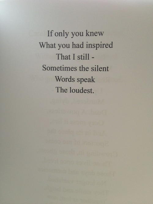 story-dj:  Could You Ever Live Without? - Top Rated Poetry.“Take it from a non-poetry