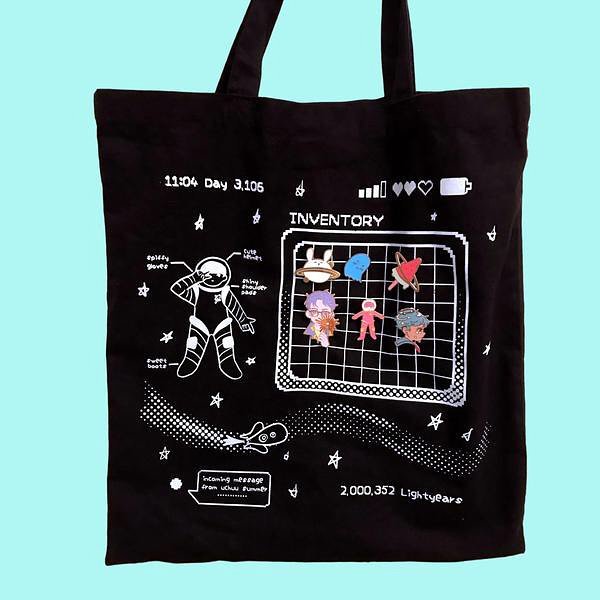 uchuusummer:SPACE RPG and CHAT BOX totebagsare being sold at a special preorder discounted