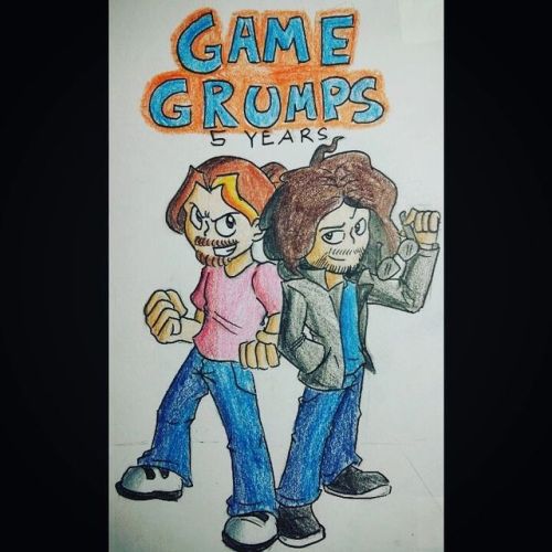 To celebrate the 5th Aniversary of Game Grumps, I drew this little tribute to my favourite let’s play channel! #gamegrumps #aniversary #youtube #anime #letsplay #egoraptor #ninjasexparty #rubberross #barrykramer #kittykatgaming #supermega #funnyyout