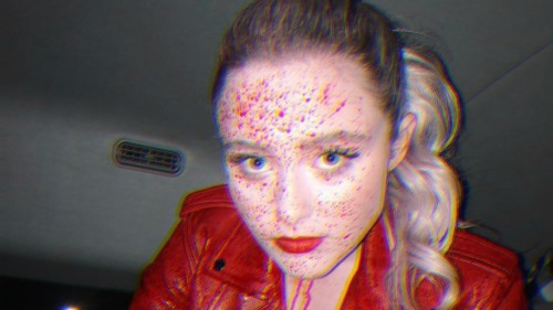 Kathryn Newton Behind The Scenes Of Freaky (2020)