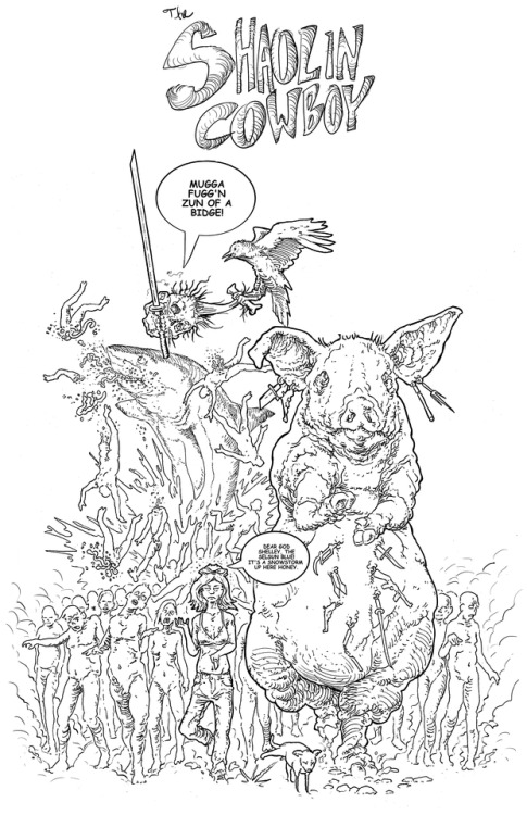 Geof Darrow’s Shaolin Cowboy latest ‘Who’ll Stop the Reign’ I thought was his greatest work yet.  Te